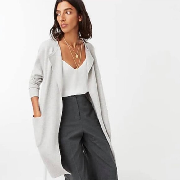 J. Crew Juliette Collarless Sweater Blazer - Picture 1 of 9